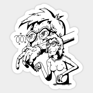 Crazy Babe Sticker